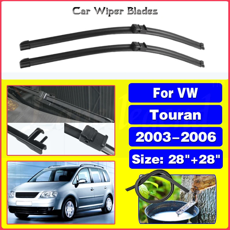 Spazzole Tergicristallo Anteriore Per Volkswagen Vw Touran 2003 - 2006 Parabrezza Parabrezza 28 "+ 28" 2003 2004 2005 2006