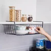 Multipurpose Hanging Basket Organizer For Kitchen Closet Rack Under The Cabinet And Desks Shelves Spice Dishes Storage Supplies 2