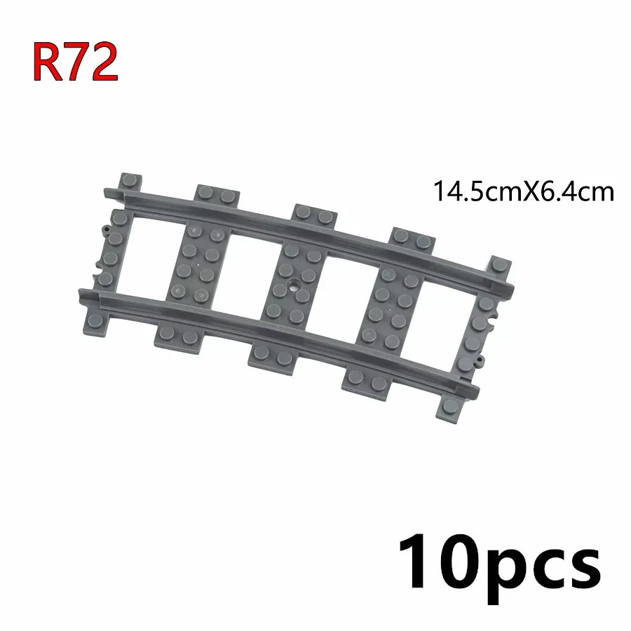 City Train Rail Tracks and Railway Building Block Set - Creative DIY Brick Toys