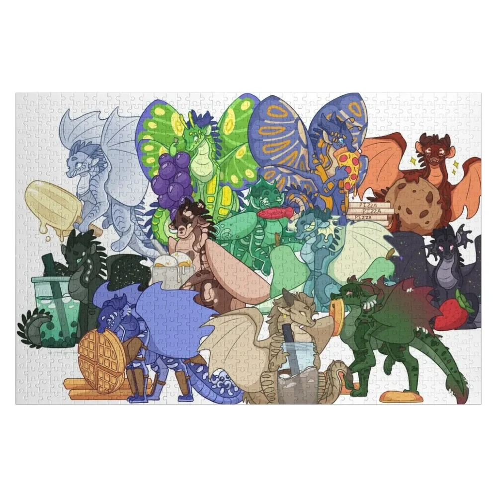 Wings of fire with Food 3 Jigsaw Puzzle Novel Toys For Children 2022 Baby Toy Puzzle