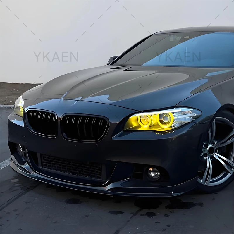 옐로우 앰버 LED 엔젤 아이 DRL 모듈 63117343876 BMW 5 시리즈 F10 F11 LCI 2014-2016 헤드라이트 주간 주행등 레드