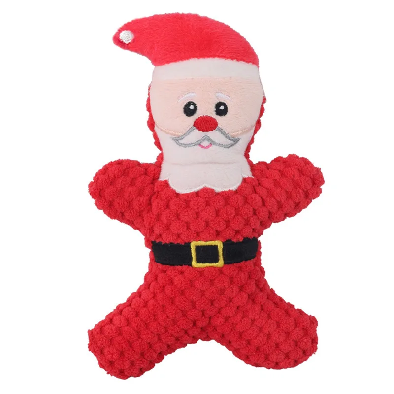 Festive Plush Squeaky Chew Toy