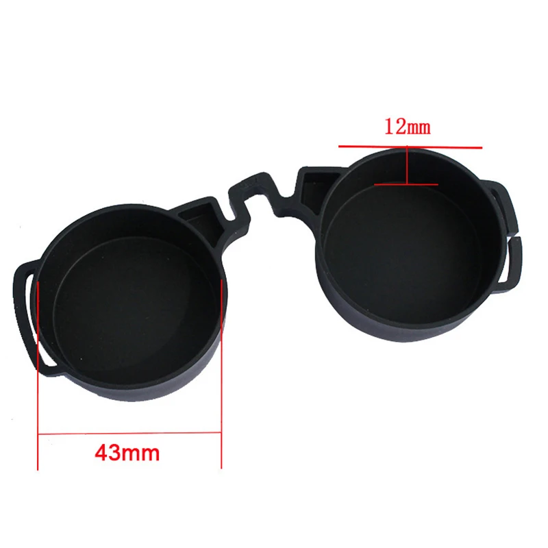 Binocular Protective Rubber Lens Caps - Eyepiece and Objective Lens Covers