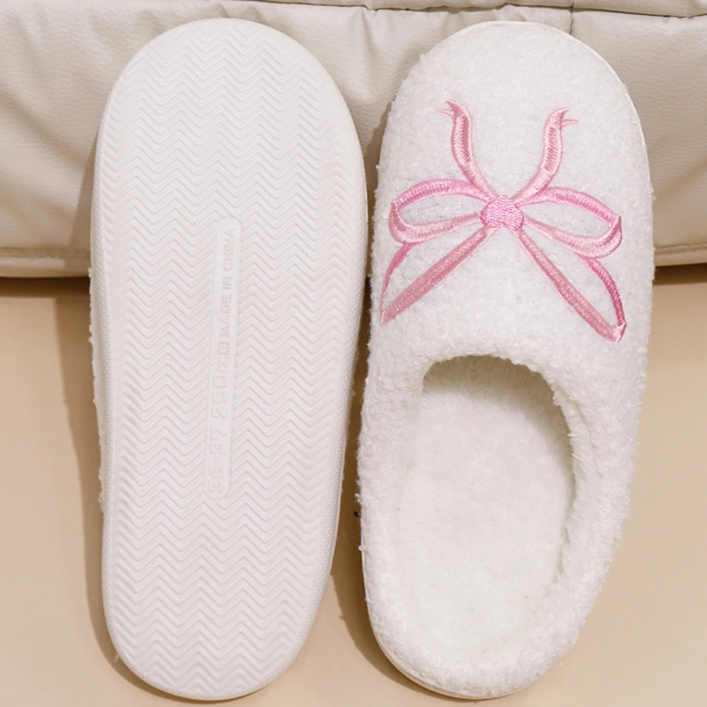 Women Fluffy Slippers Winter House Shoes Slip-on House Slippers Soft Plush Slippers for Indoor and Outdoor