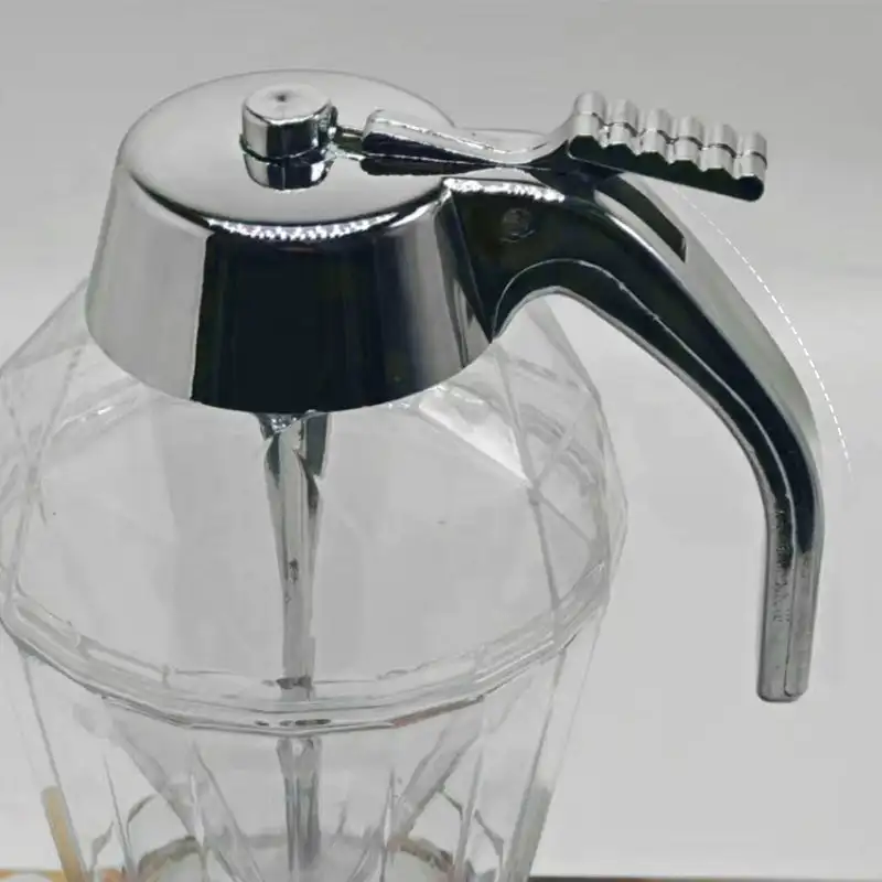 Juice Syrup Cup Squeeze Bottle Storage Pot Stand Holder Bee Drip Dispenser Kettle Honey Jar Container Kitchen Accessories 5