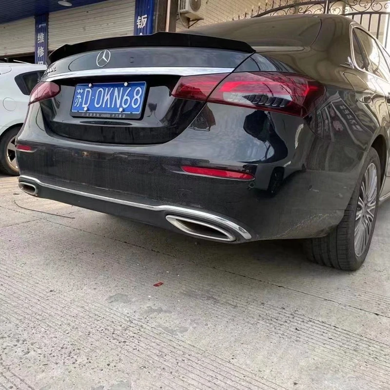 

Rear Trunk Spoiler Boot Wing Lip For Mercedes-Benz NEW E Class W213 E250 E300 E43 E63 V Sedan 4 Door 2021 ABS