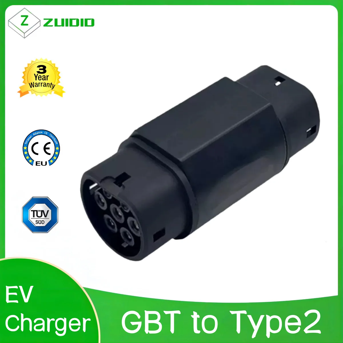 GB/T to Type 2 EV Adapter Female to Female Plug for GBT to Type2 IEC ...
