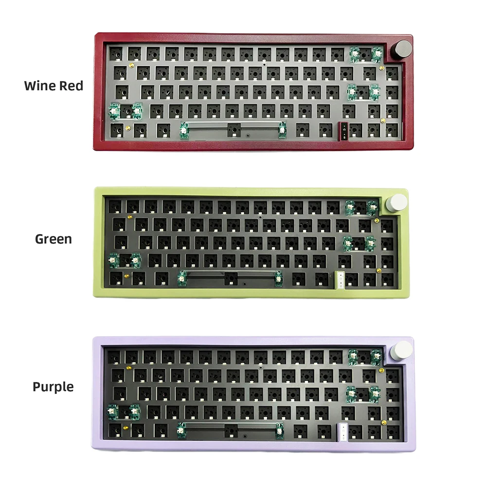 GMK67 기계식 키보드 노브 스위치, RGB 백라이트 기계식 게이밍 키보드, 경량 내구성, 피로 감소, 게임 액세서리