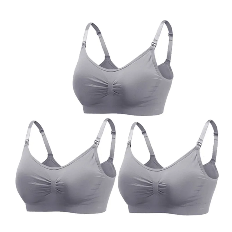 used maternity clothes near me 3PC/lot Maternity Nursing Bras Cotton Breastfeeding Pregnant Women Pregnancy Underwear Breast Feeding Bra Clothing Lactancia summer maternity clothes Maternity Clothing