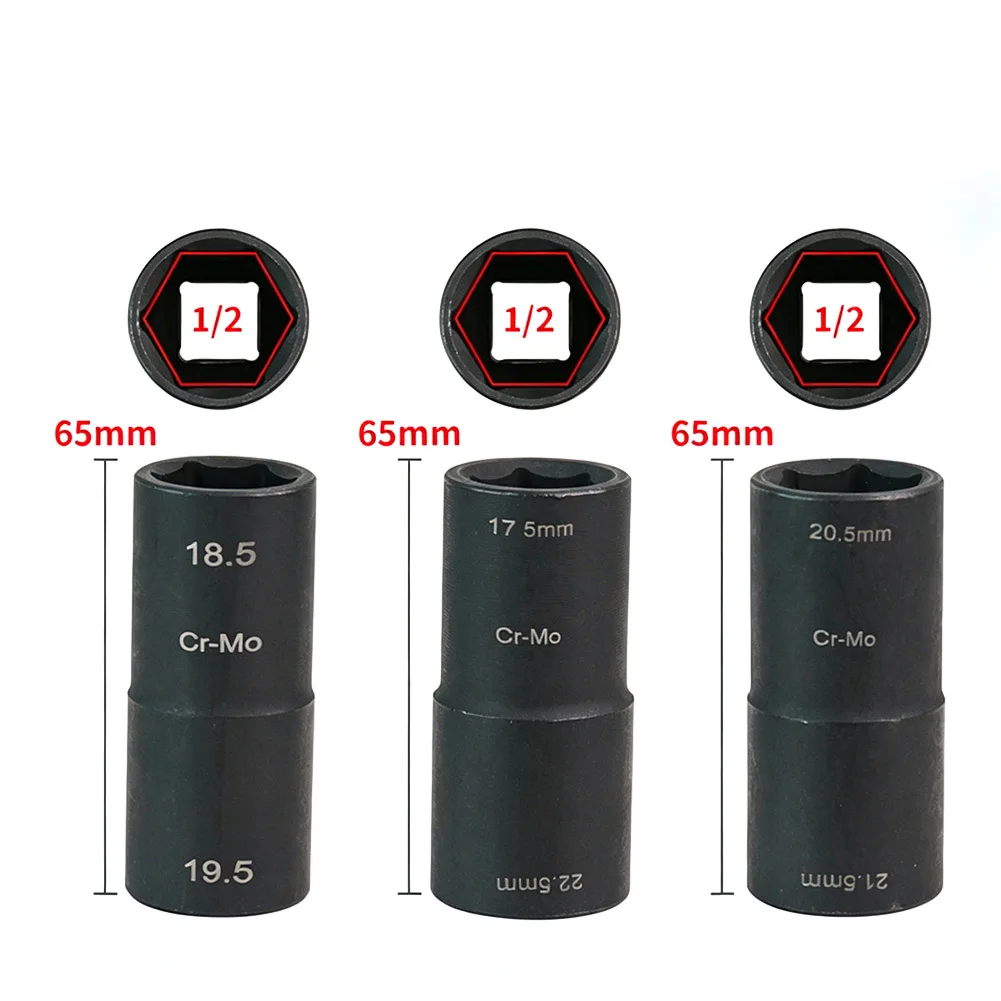18.5 21.5mm 포드, 랜드로버용 임팩트 렌치 공구 타이어 수리 도구 자동차 액세서리 3종 자동차 휠 너트 소켓 세트