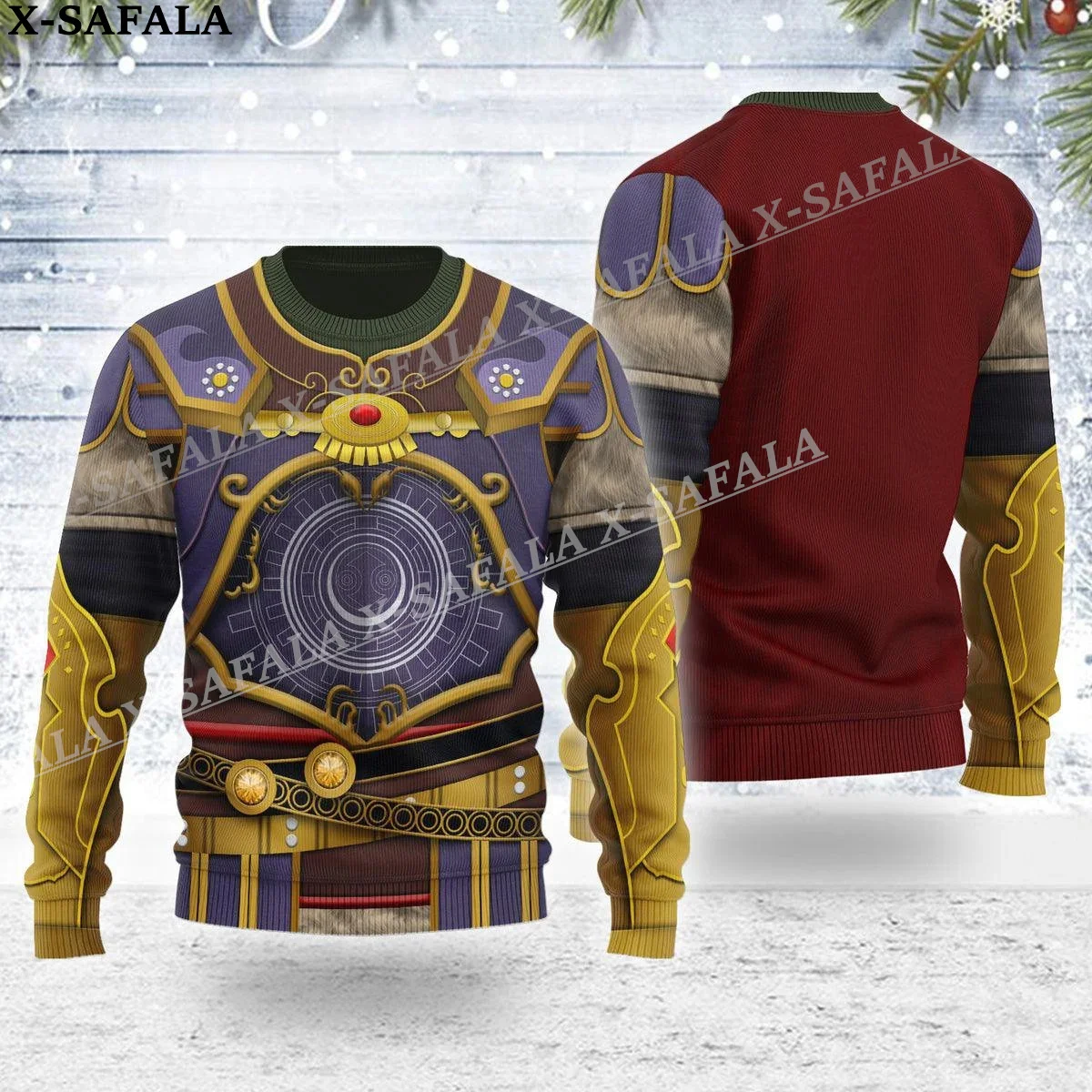 thumbnail image 1 of Divertido regalo de Navidad Cosplay Armadura Feo Suéteres de punto navideños Regalos de Navidad Jerséis Tops Pareja Fiesta Unisex Casual-7, 1 of 4