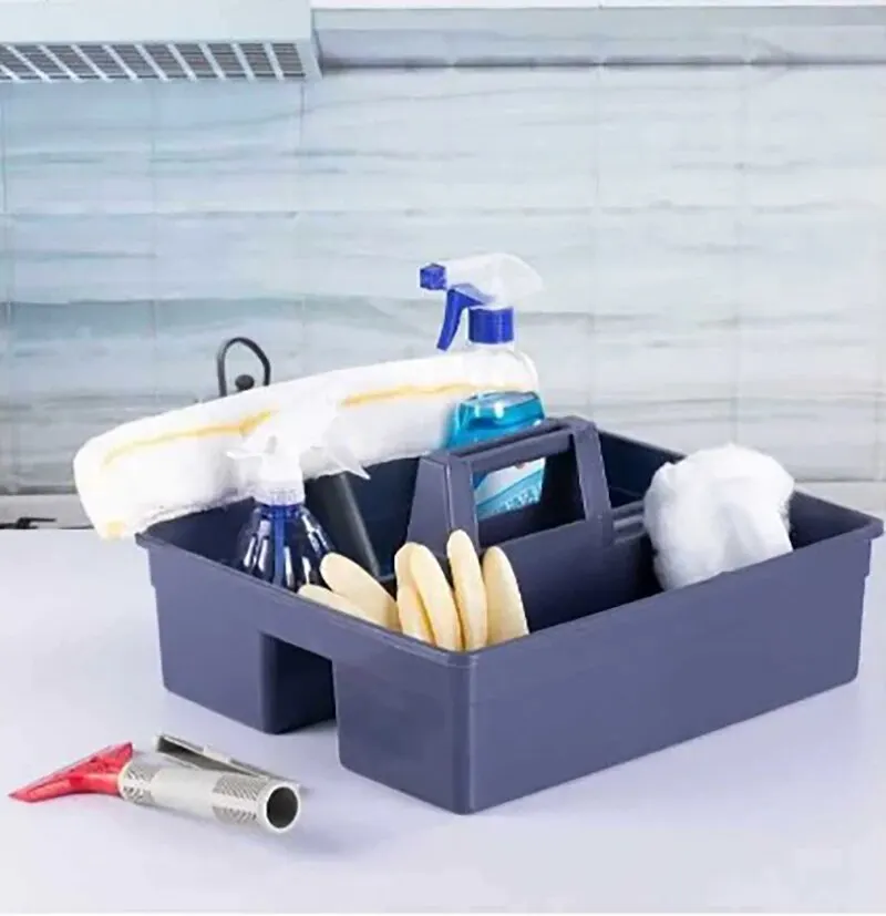 Storage Box Three Compartments Tool Basket