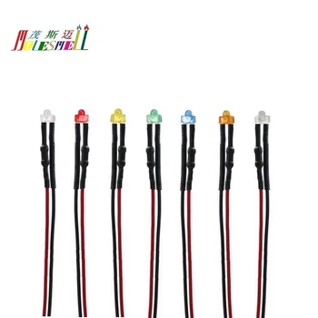10pcs 1.8mm 5V 6V 7V DC Water Clear/Diffused LED Light Set Pre-Wired Red Yellow Blue Green White Orange Purple Pink Warm White