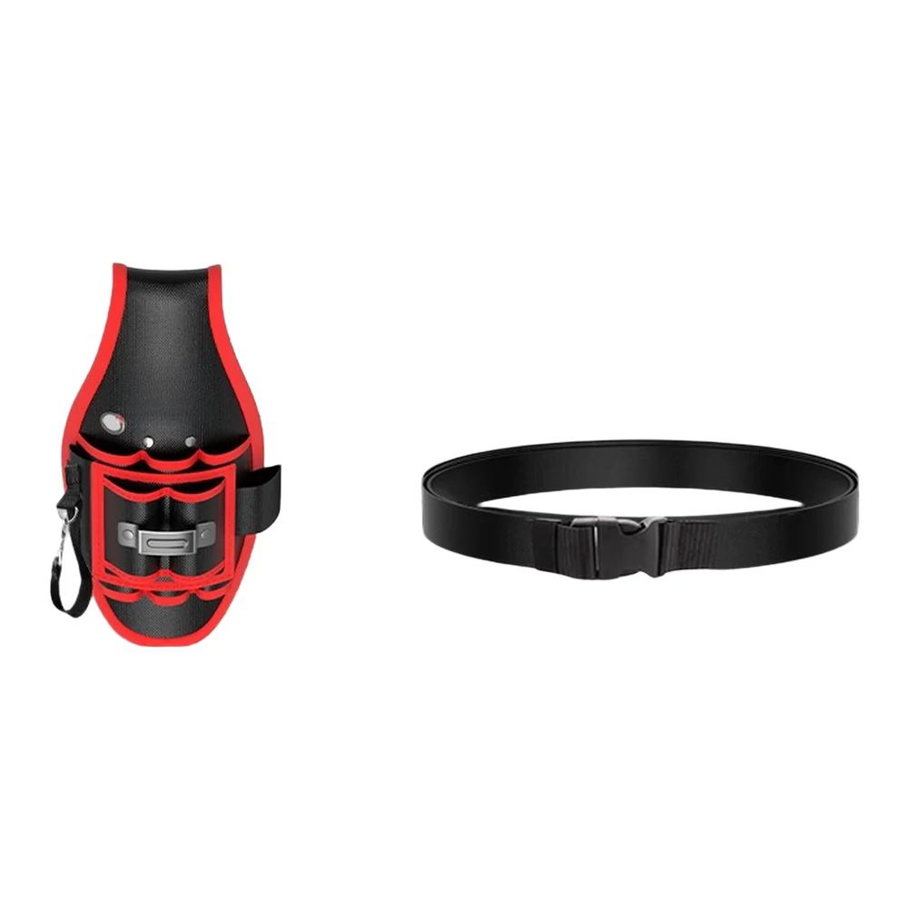 2026년형 1680D 옥스포드 전기 기술자용 공구 벨트 방수 허리 가방 (7개 포켓, 건설 작업용, 조절 가능한 스트랩 포함)