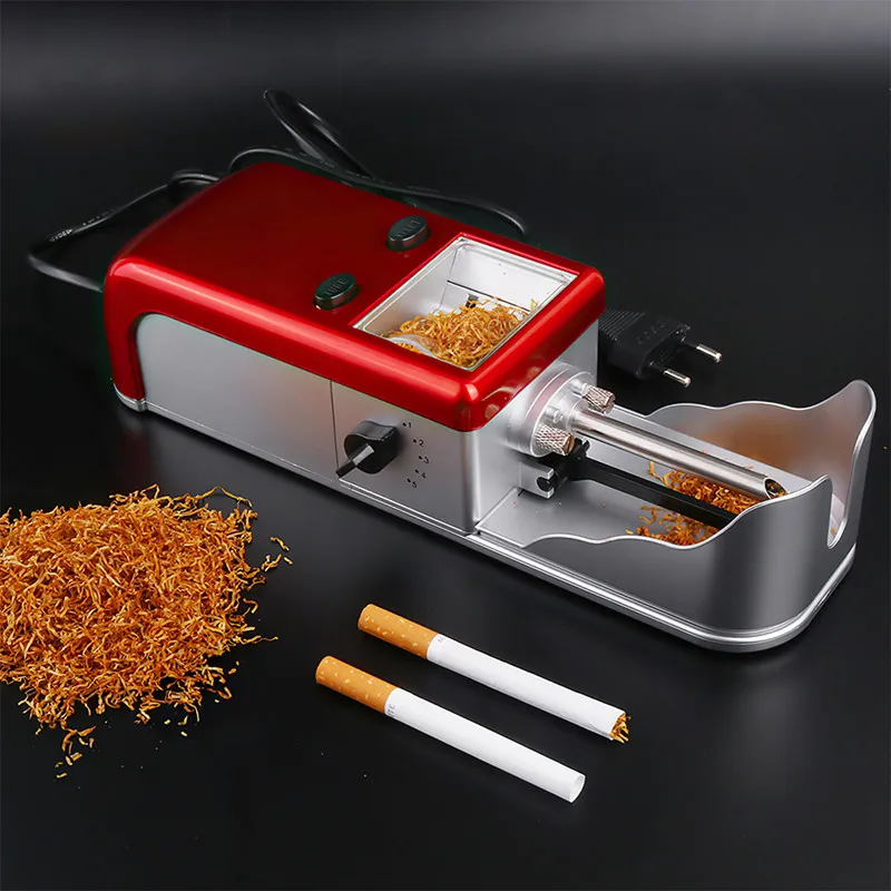 

8/6.5mm Cigarette Wrapping Machine Automatic Tobacco Rolling EU Plug Electric Herb Roller DIY Pipe Injector Smoking Accessories