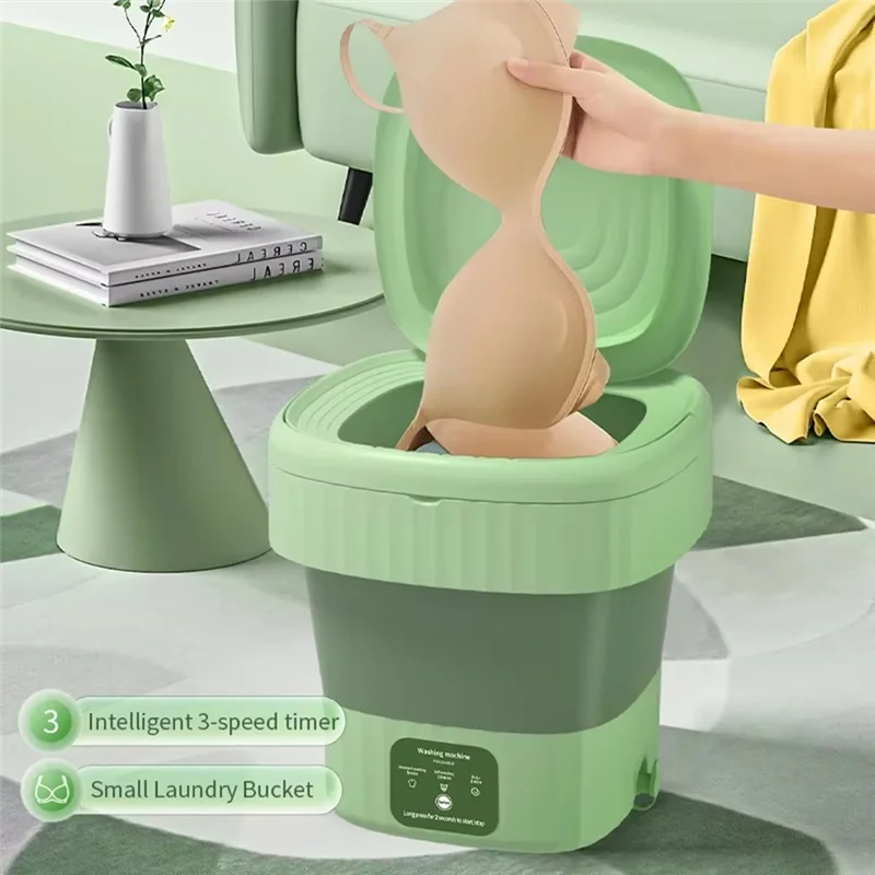 B59B-Compact 8L Washing Machine Ideal Forstudents Clothes Portable & Efficient EU Plug 1