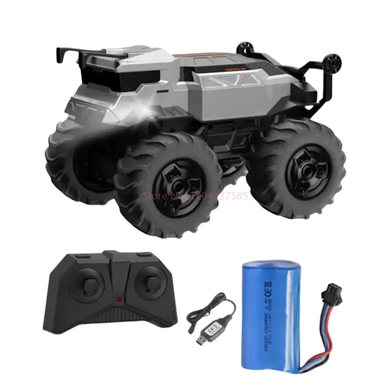 Rc Children Toy Remote Control Four Wheel Drive Off Road Charging Fully Waterproof Climbing Stunt Car Building Block Racing Gift 6
