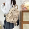 Pleated Women Backpack Cute School Bags for Girls Students Schoolbag Teens Ruched Casual Book Bag Mochila Nylon Travel Backpack 1