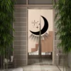 Nordic Wind Doorway Curtain Sun and Moon Woman Bohemian Kitchen Entrance Partition Split Hanging Half-Curtain Room Decor Noren 4