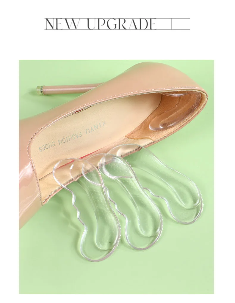Silikon-Gel-Einlegesohlen für Schuhe, Damen, High-Heel-Liner, Griffe, Schutz, Aufkleber, Anti-Verschleiß, Schuh-Fersenpolster, Fußschmerzlinderung, Einsätze – Detail 13