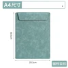 PU Leather Mini Magnetic Writing Clipboard Pure Color Writing Pad Business File Folder Restaurant Menu Covers Paper Organizer 6
