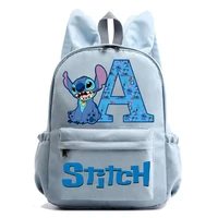 New Stitch Disney Backpack Child Cute Cartoon Letter Printed Children's Backpacks Kids Large-capacity School Bags Birthday Gifts 2