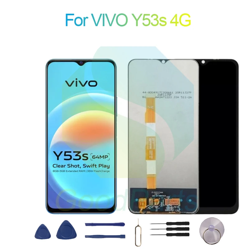 

ЖК-дисплей 6,58 дюйма для VIVO Y53s 4G, сенсорный экран с цифровым преобразователем в сборе, замена для VIVO Y53s 4G