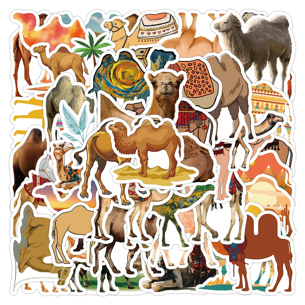 10/30/50pcs Creative Camel Animal Cartoon Graffiti Sticker Car Phone Case Waterproof Kids Toys Laptop Helmet Decorative Stickers