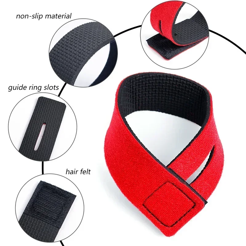 5/10Pcs Fishing Rod Tie Holder Strap Non-slip Belt Tackle Elastic Wrap Band Pole Holder Fastener Ties Reusable Bandage Fastener 2