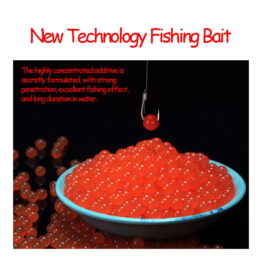 100200500pcsBottle7mmSoftFishingJellyBaitCarpFakeFishEgg