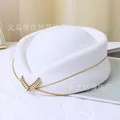 A cream beret