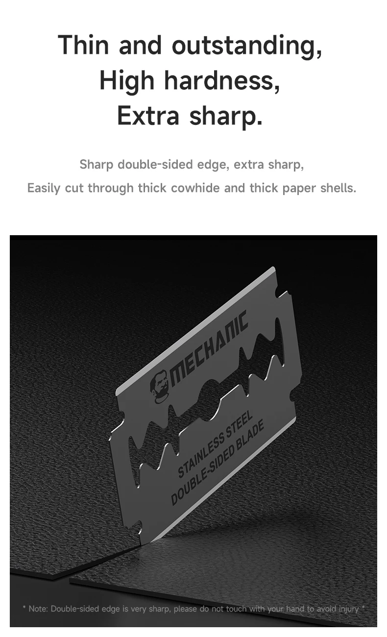 MECHANIC Mag-10 자석 블레이드 홀더 스테인리스 스틸 양면 블레이드 휴대폰 수리 화면 제거 도구 키트