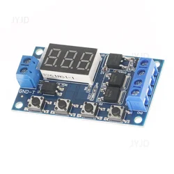 Versatile Trigger Cycle Delay Timer Switch with LED Display and Adjustable Timing - 1pcs