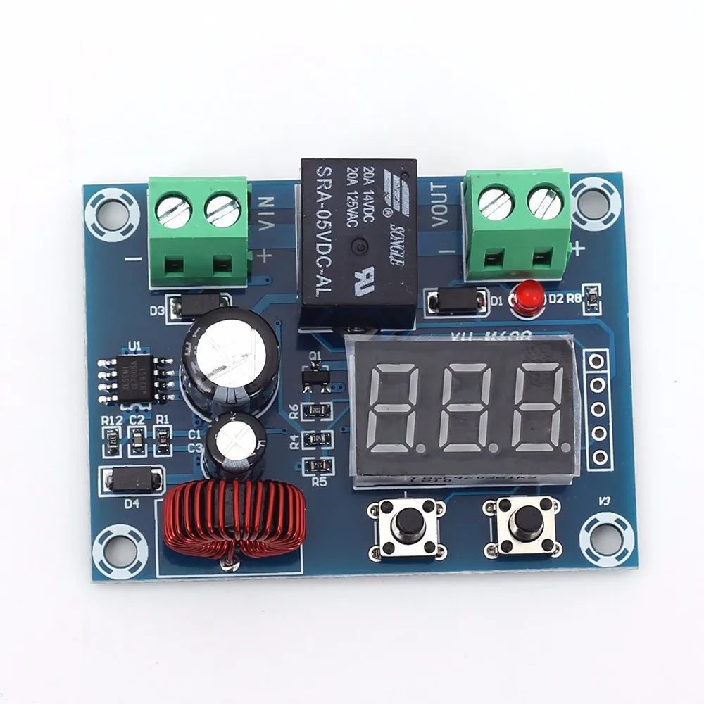 Monitor De Batería XH-M609 (2 Piezas) - Protección Contra Sobrecarga Para Baterías De Litio 12V-36V, Con Pantalla Digital (Control De Voltaje)