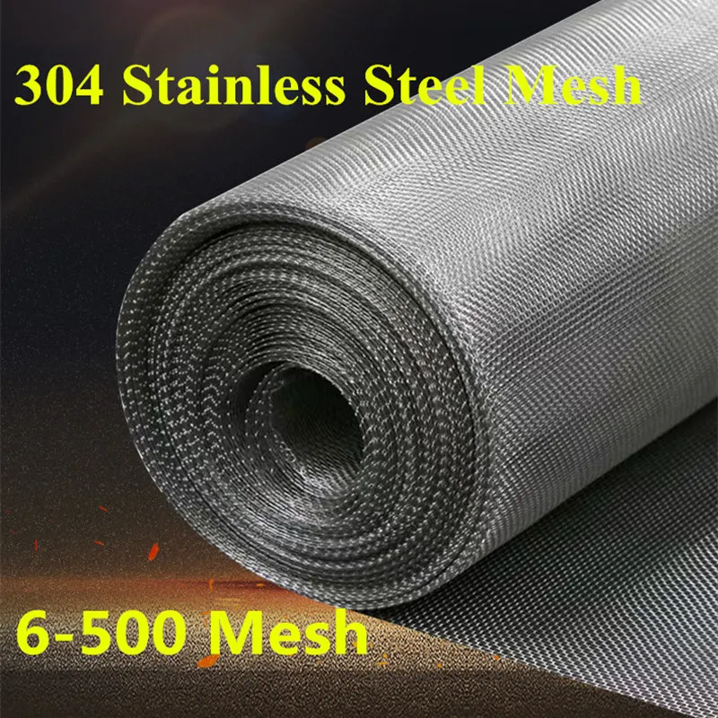 

500x50cm 304 Stainless steel filter 6-100 120 200 300 500 mesh micron Filtration Screening Sheet Screening filter Food Filter