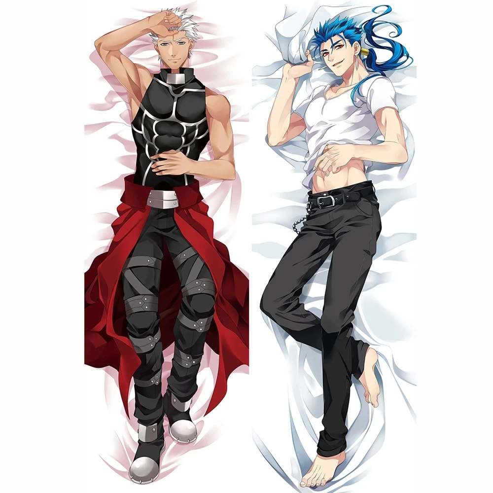 

Anime Fate/Grand Order Emiya Cu Chulainn Alter Cosplay Hugging Body Pillow Case Dakimakura Peachskin BL Male Pillow Cover