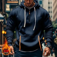 Honda sweat à capuche zippé passionnés de sports de plein air 2025 nouveaux hommes et femmes mode demi fermeture éclair poche printemps et automne sweat à capuche 4