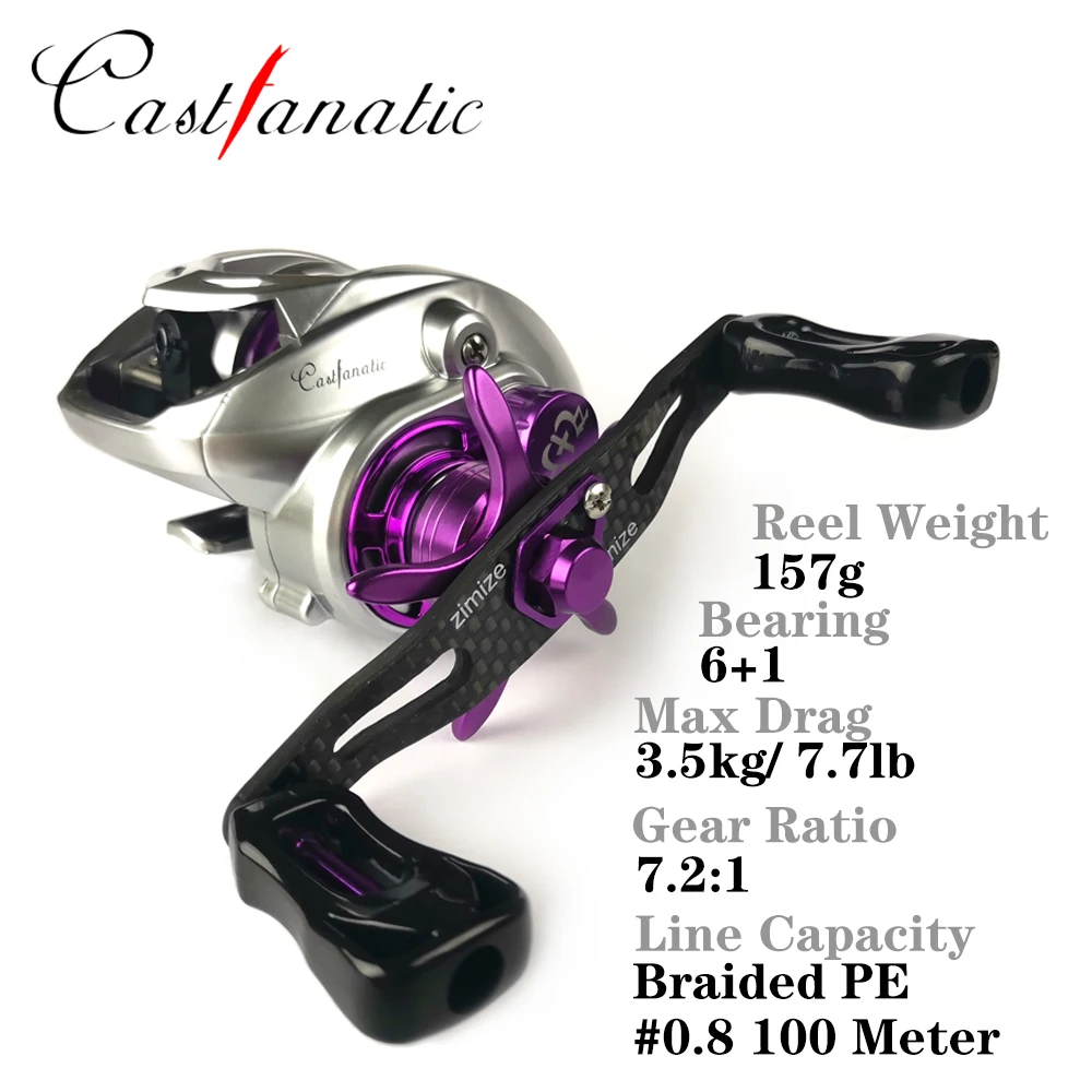 CASTFANATIC B1 BFS Baitcasting Reel 158g Finesse Fishing Reels 6.3g  Ultralight Spool Bait Casting Coil For Trout Bass Fishing