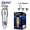 Kemei KM-678 Portable Mini clippers Professional Metal Hair Clipper LCD Display Electric Trimmer Rechargeable HairCutter Machine