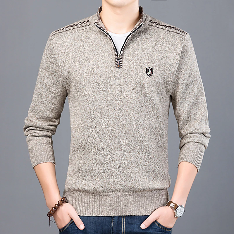 

2023 Fashion Mens Sweater Casual Thick Warm Cashmere Turtleneck Pullover Men Slim Fit Classic Sweaters Knitwear Clothing