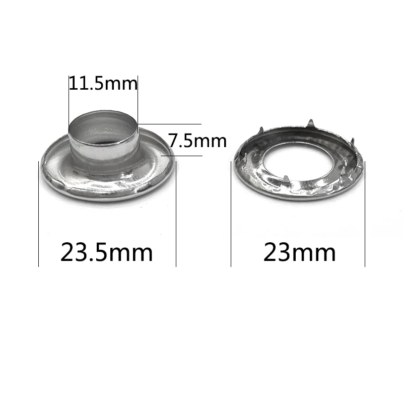 

Inside 9.5 mm Canvas Buttonholes Stainless Steel Eyelets Button Die Installation Tool Hollow Rivets Buckle Leather Rivets Molds