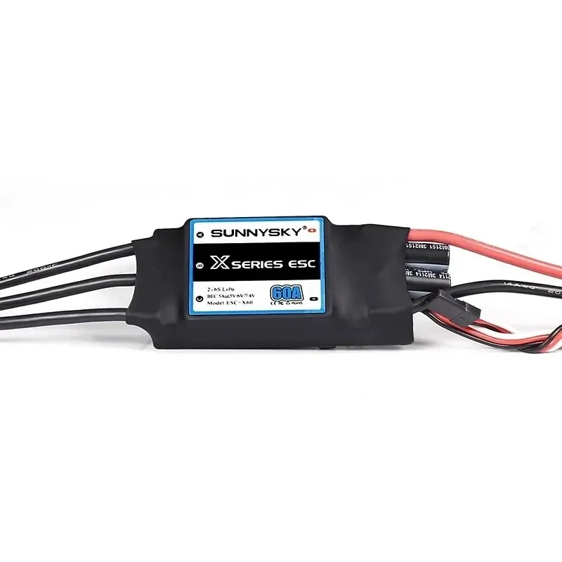 1pcs new SUNNYSKY X Series ESC 40A 60A 80A Brushless Speed controler With Ubec For RC Airplane 3D KT Aircraft Fixed Wing Culvert thumbnail 4