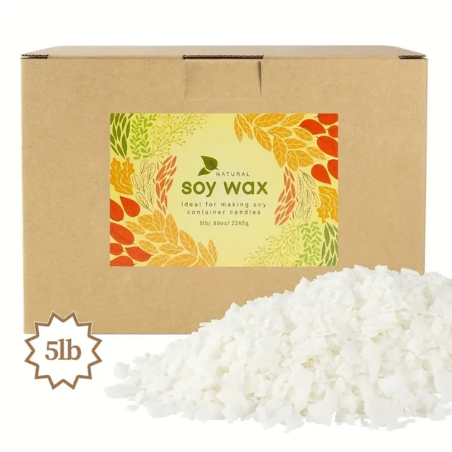 2/5/10/20/30/40 pounds 56 degree soy wax flakes, can be used for DIY handmade, DIY fragrant candle making set, pure soy wax 2