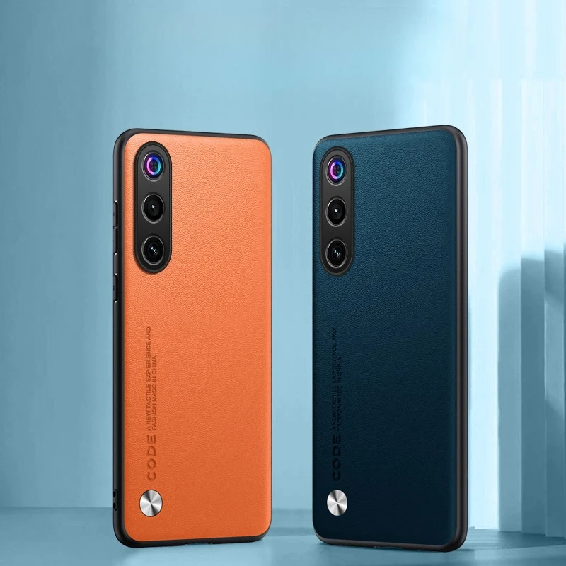Luxury Silicone Leather Cover with Camera Protection & Shockproof Bumper