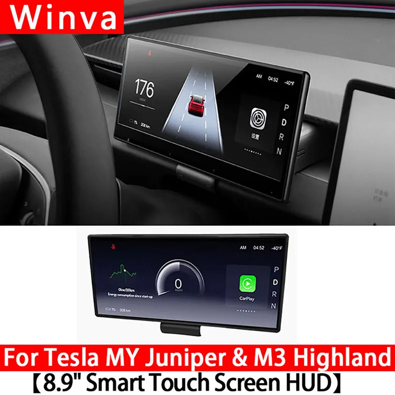 For Tesla Model 3 Highland&Y Juniper 8.9'' Smart Dahsboard Wireless Carplay Scre
