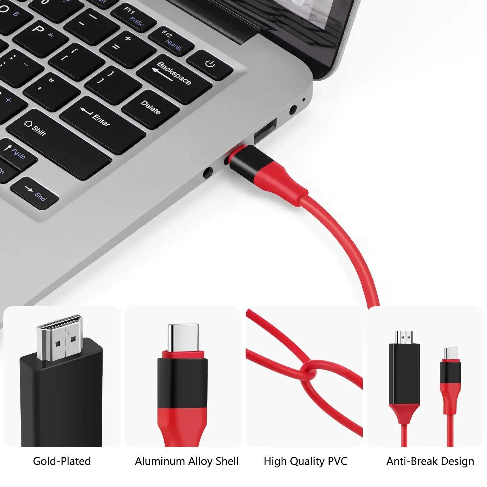  15  USB 3.1 CŸ-HDMI ̺, ƺ   ޴ е Ȩ ǽ ȣȯ, 4K @ 30Hz