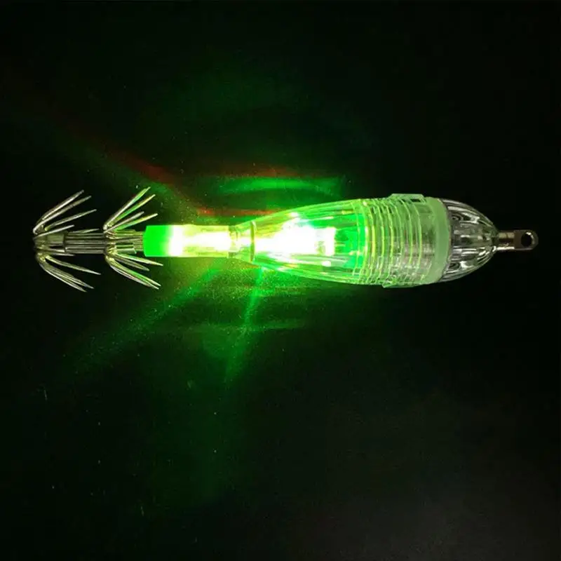 1pcs Fish attracting devices Led Fishing Lures Squid-Shaped Underwater Fish Attracting Light Night Fishing Expeditions Flashers