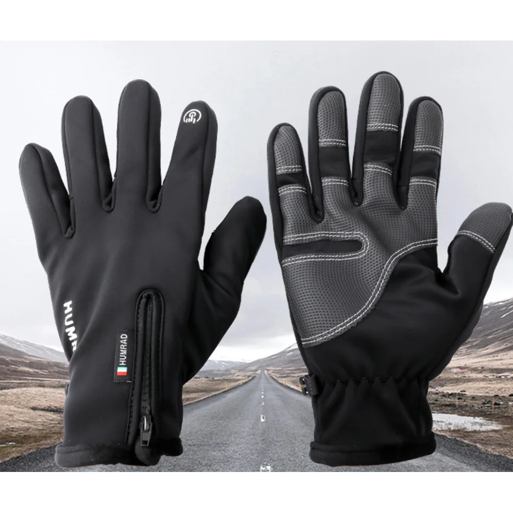 Neue Outdoor-Fahrradhandschuhe für Herren, Touchscreen, Winter-Plüsch-Isolierung, wasserdichte und rutschfeste Damen-Ski-Motorradhandschuhe zum Fahren_voghion.com