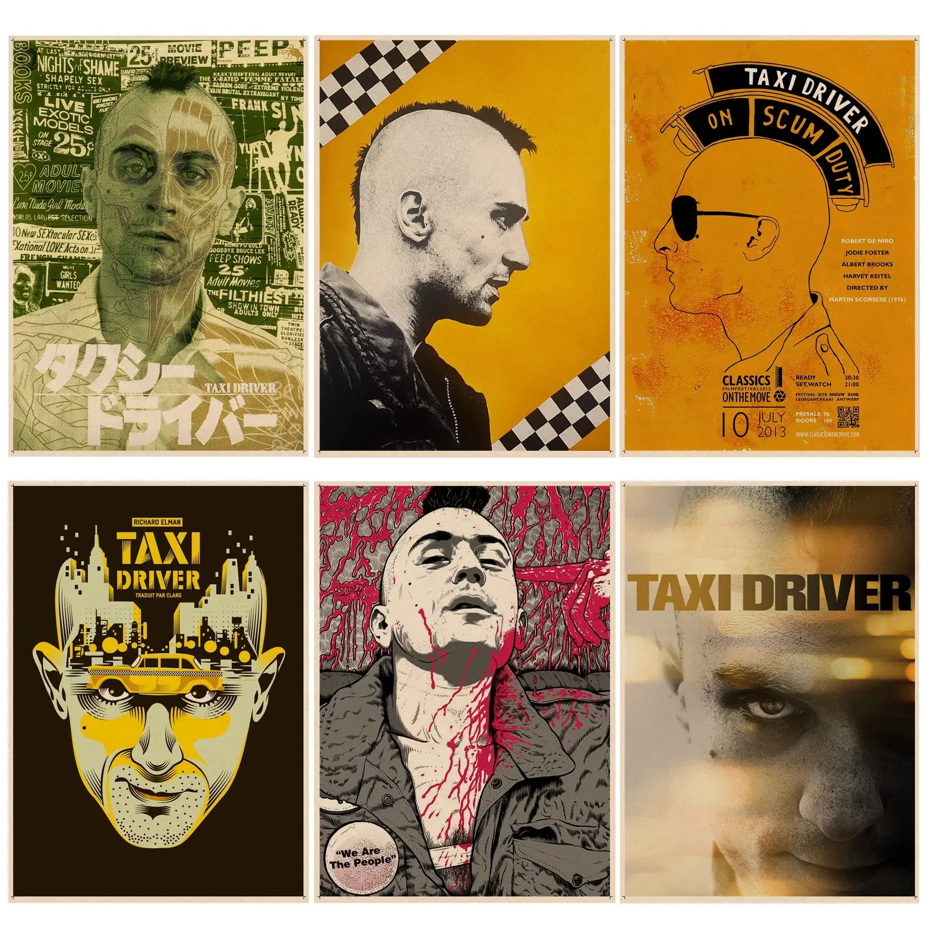 

Movie Taxi Driver Good Quality Prints and Posters Vintage Room Bar Cafe Decor Home decor