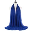 108160-648a8d.jpg Femmes musulmanes en mousseline de soie Hijab châles écharpe Modal coton Jersey Hijabs plaine douce pour femme musulman Voile bandeau 70*180 cm islamique